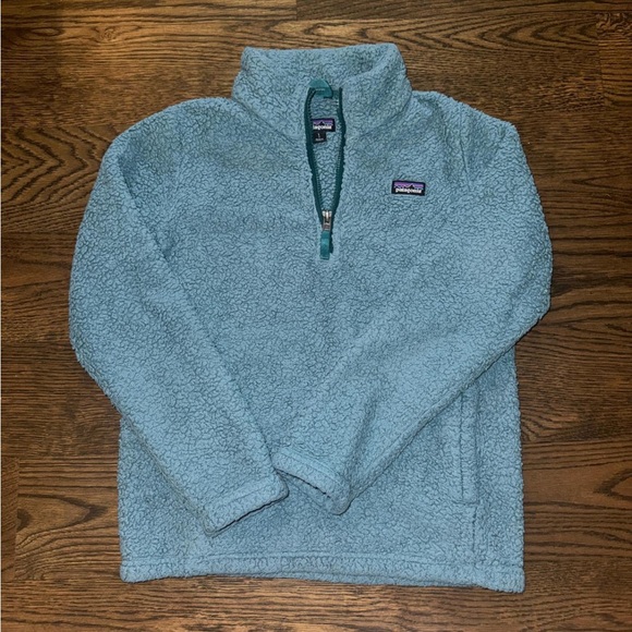 Patagonia Blue Women's Fleece Sweater Los Gatos 1/4-Zip size L - Picture 4 of 6